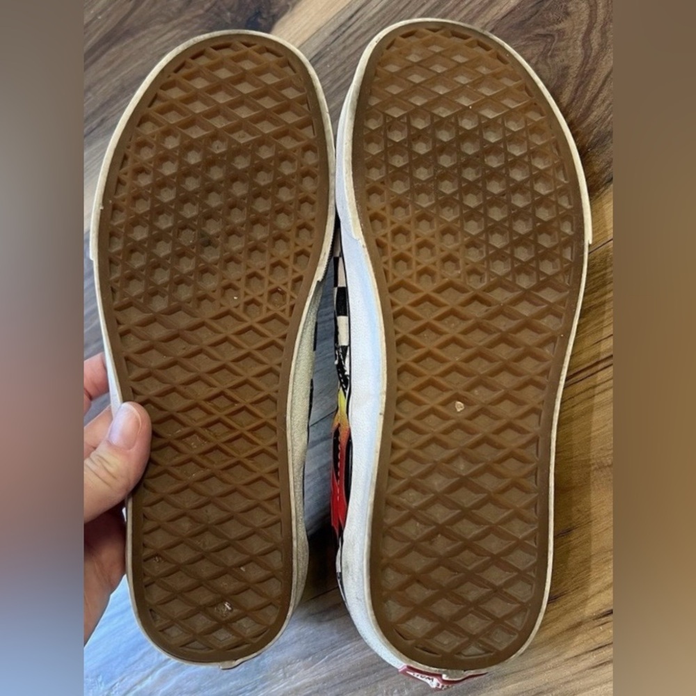 Vans DISNEY Checkered Slip-On Shoes Mickie & Minnie Worn HTF - Picture 10 of 10